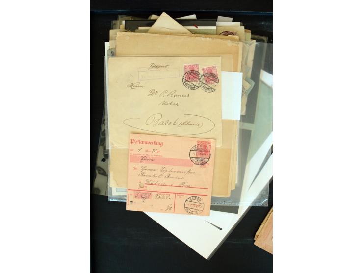 1875/1948, interessanter Posten mit Schwerpunkt Deutsches Reich, dabei Auslandspost mit besseren Destinationen, R-Briefe, Por