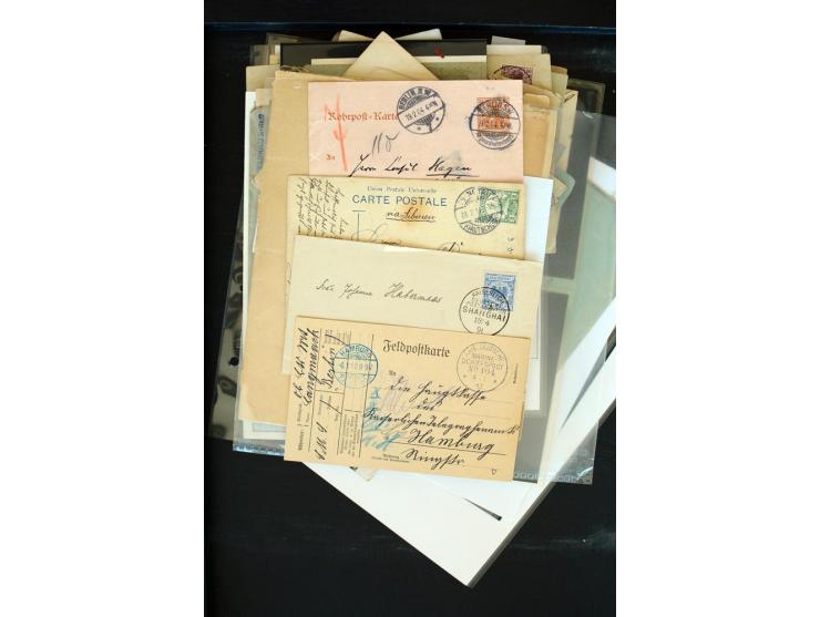 1875/1948, interessanter Posten mit Schwerpunkt Deutsches Reich, dabei Auslandspost mit besseren Destinationen, R-Briefe, Por