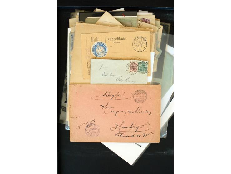 1875/1948, interessanter Posten mit Schwerpunkt Deutsches Reich, dabei Auslandspost mit besseren Destinationen, R-Briefe, Por