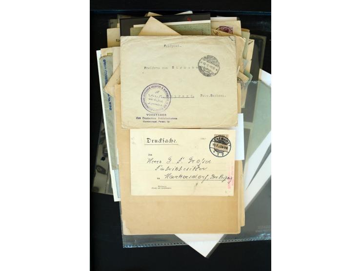 1875/1948, interessanter Posten mit Schwerpunkt Deutsches Reich, dabei Auslandspost mit besseren Destinationen, R-Briefe, Por