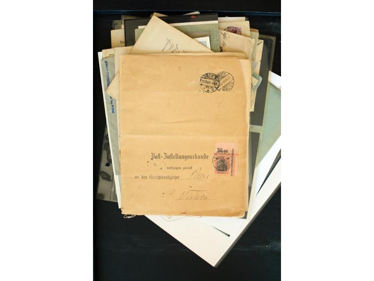 1875/1948, interessanter Posten mit Schwerpunkt Deutsches Reich, dabei Auslandspost mit besseren Destinationen, R-Briefe, Por
