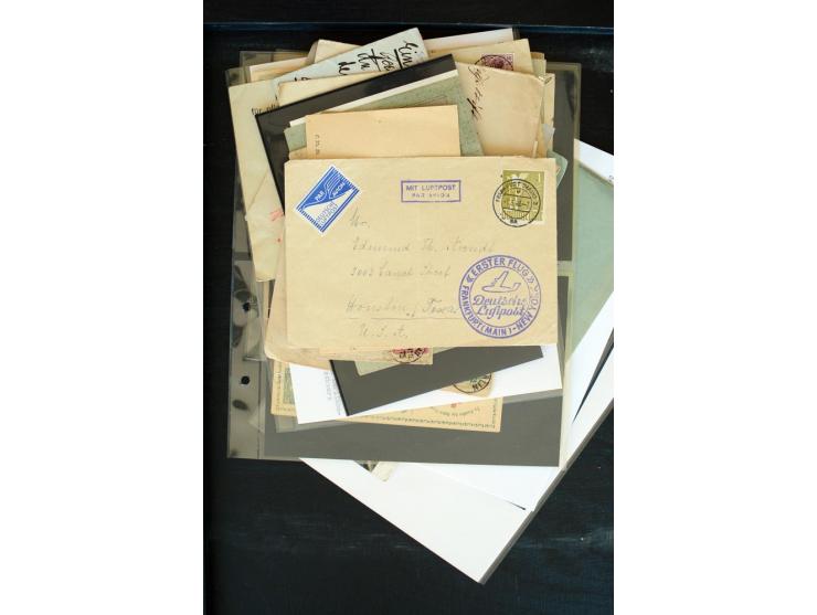 1875/1948, interessanter Posten mit Schwerpunkt Deutsches Reich, dabei Auslandspost mit besseren Destinationen, R-Briefe, Por