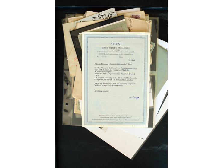 1875/1948, interessanter Posten mit Schwerpunkt Deutsches Reich, dabei Auslandspost mit besseren Destinationen, R-Briefe, Por