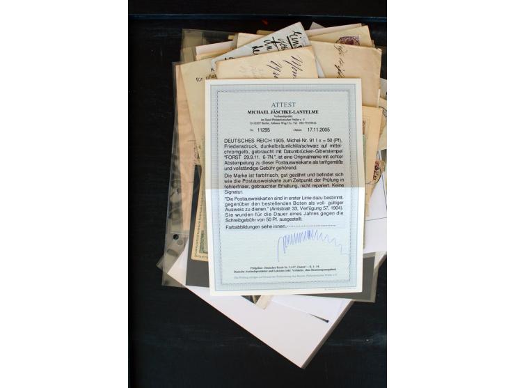 1875/1948, interessanter Posten mit Schwerpunkt Deutsches Reich, dabei Auslandspost mit besseren Destinationen, R-Briefe, Por