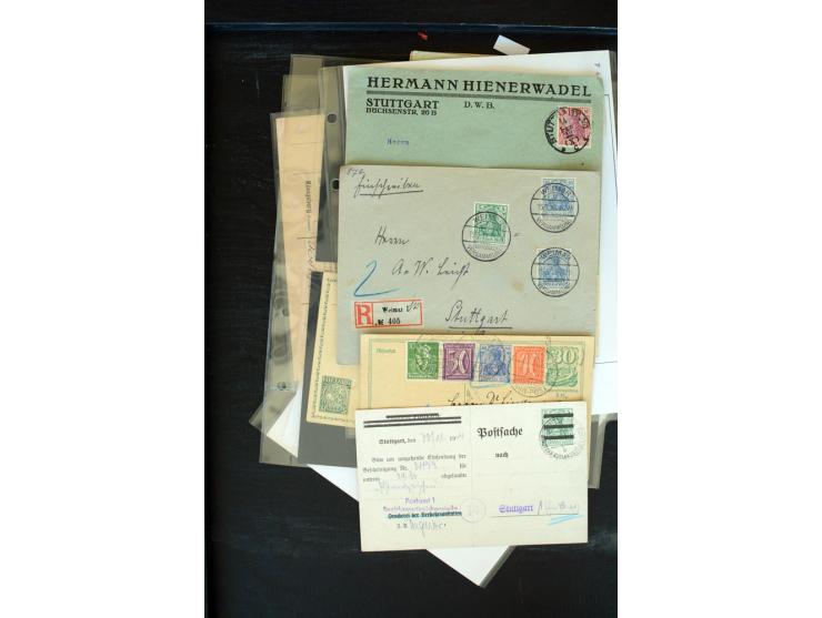 1875/1948, interessanter Posten mit Schwerpunkt Deutsches Reich, dabei Auslandspost mit besseren Destinationen, R-Briefe, Por