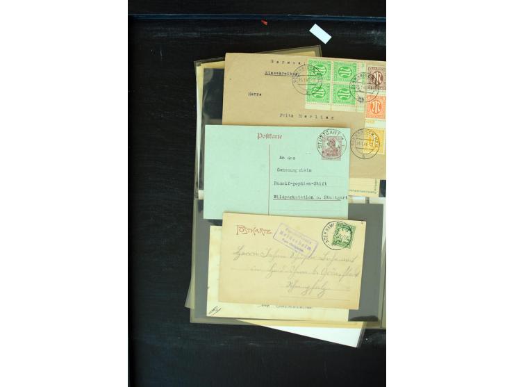 1875/1948, interessanter Posten mit Schwerpunkt Deutsches Reich, dabei Auslandspost mit besseren Destinationen, R-Briefe, Por
