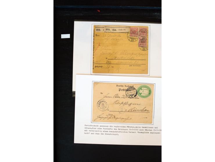 1875/1948, interessanter Posten mit Schwerpunkt Deutsches Reich, dabei Auslandspost mit besseren Destinationen, R-Briefe, Por
