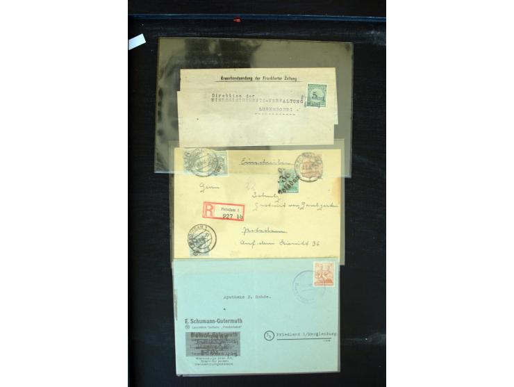 1875/1948, interessanter Posten mit Schwerpunkt Deutsches Reich, dabei Auslandspost mit besseren Destinationen, R-Briefe, Por