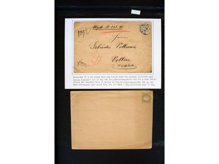 1875/1948, interessanter Posten mit Schwerpunkt Deutsches Reich, dabei Auslandspost mit besseren Destinationen, R-Briefe, Por