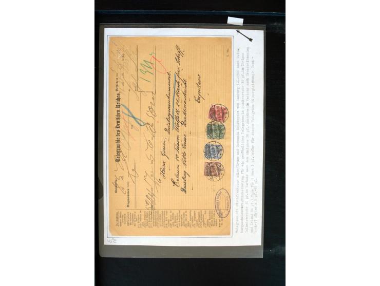 1875/1948, interessanter Posten mit Schwerpunkt Deutsches Reich, dabei Auslandspost mit besseren Destinationen, R-Briefe, Por