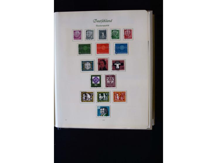 1945/60, postfrische, ungebrauchte und gestempelte Sammlung mit Gemeinschaftsausgaben, Bizone, SBZ, DDR, Bund (mit allen gute