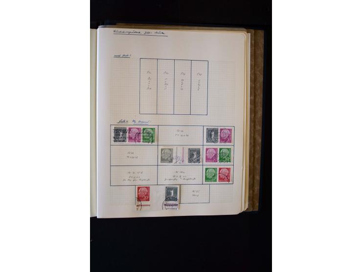 1945/60, postfrische, ungebrauchte und gestempelte Sammlung mit Gemeinschaftsausgaben, Bizone, SBZ, DDR, Bund (mit allen gute