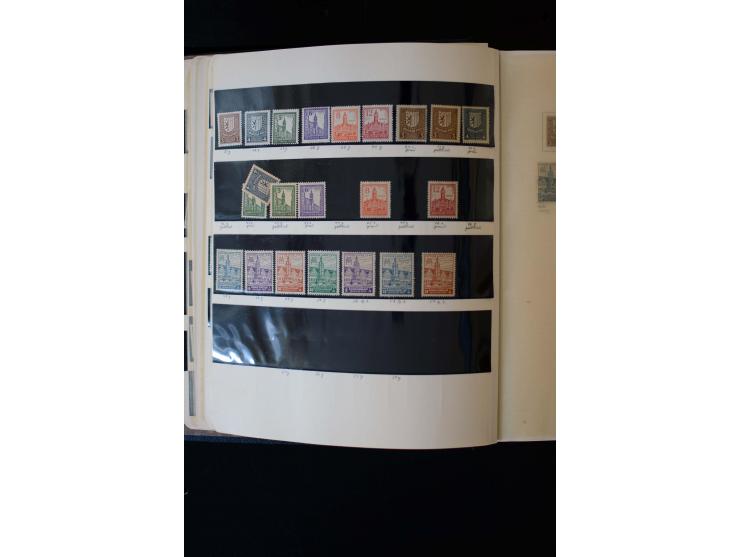 1945/60, postfrische, ungebrauchte und gestempelte Sammlung mit Gemeinschaftsausgaben, Bizone, SBZ, DDR, Bund (mit allen gute