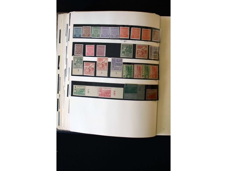 1945/60, postfrische, ungebrauchte und gestempelte Sammlung mit Gemeinschaftsausgaben, Bizone, SBZ, DDR, Bund (mit allen gute