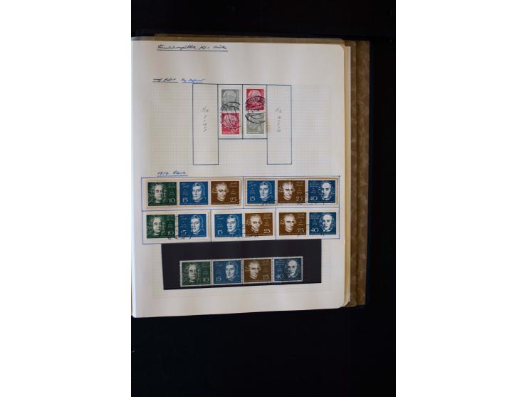 1945/60, postfrische, ungebrauchte und gestempelte Sammlung mit Gemeinschaftsausgaben, Bizone, SBZ, DDR, Bund (mit allen gute