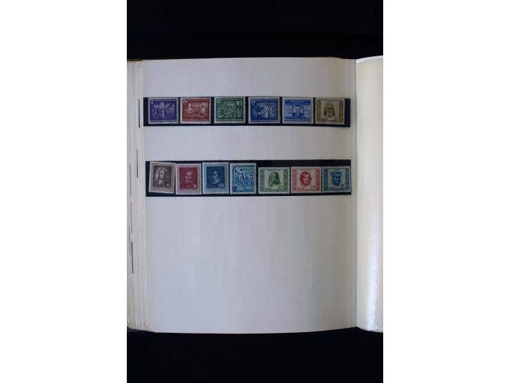 1945/60, postfrische, ungebrauchte und gestempelte Sammlung mit Gemeinschaftsausgaben, Bizone, SBZ, DDR, Bund (mit allen gute