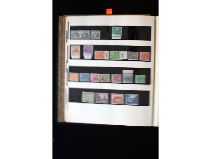 1945/60, postfrische, ungebrauchte und gestempelte Sammlung mit Gemeinschaftsausgaben, Bizone, SBZ, DDR, Bund (mit allen gute