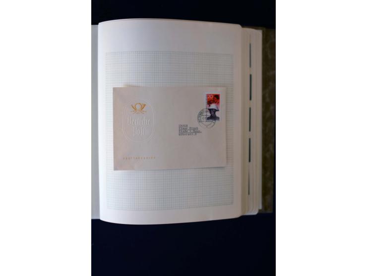 1945/60, postfrische, ungebrauchte und gestempelte Sammlung mit Gemeinschaftsausgaben, Bizone, SBZ, DDR, Bund (mit allen gute