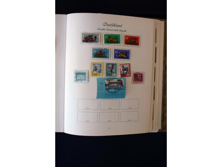 1945/60, postfrische, ungebrauchte und gestempelte Sammlung mit Gemeinschaftsausgaben, Bizone, SBZ, DDR, Bund (mit allen gute