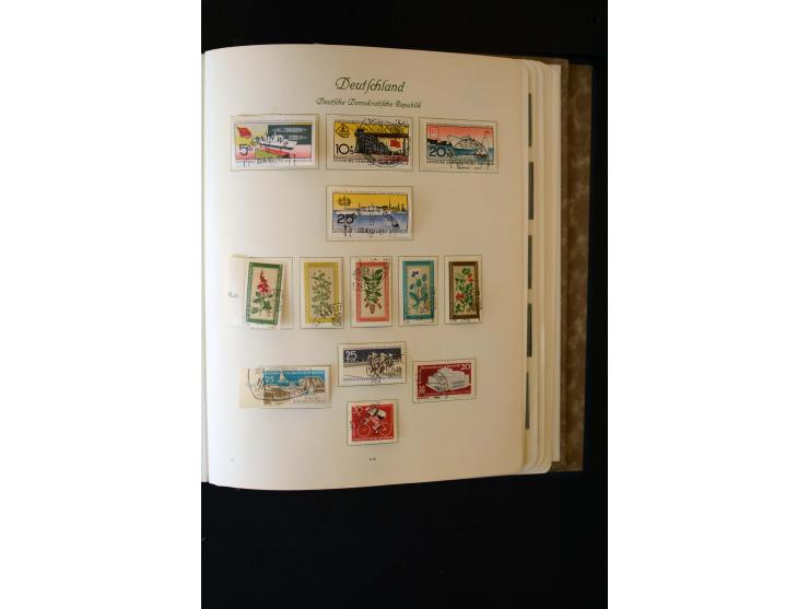 1945/60, postfrische, ungebrauchte und gestempelte Sammlung mit Gemeinschaftsausgaben, Bizone, SBZ, DDR, Bund (mit allen gute