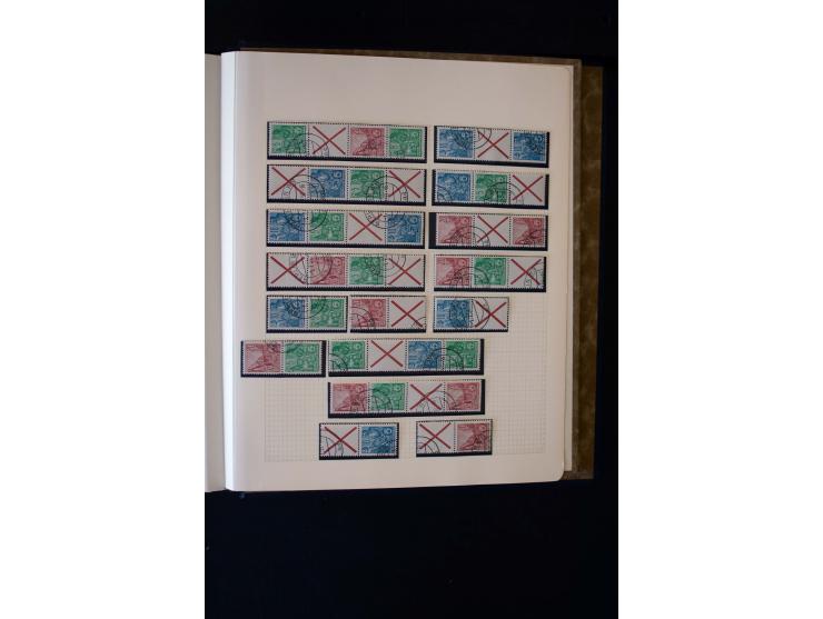 1945/60, postfrische, ungebrauchte und gestempelte Sammlung mit Gemeinschaftsausgaben, Bizone, SBZ, DDR, Bund (mit allen gute