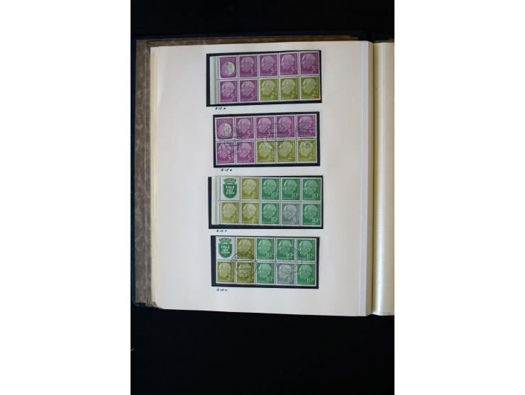 1945/60, postfrische, ungebrauchte und gestempelte Sammlung mit Gemeinschaftsausgaben, Bizone, SBZ, DDR, Bund (mit allen gute