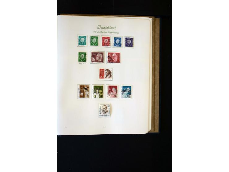 1945/60, postfrische, ungebrauchte und gestempelte Sammlung mit Gemeinschaftsausgaben, Bizone, SBZ, DDR, Bund (mit allen gute