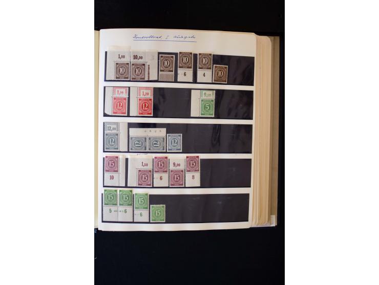 1945/60, postfrische, ungebrauchte und gestempelte Sammlung mit Gemeinschaftsausgaben, Bizone, SBZ, DDR, Bund (mit allen gute