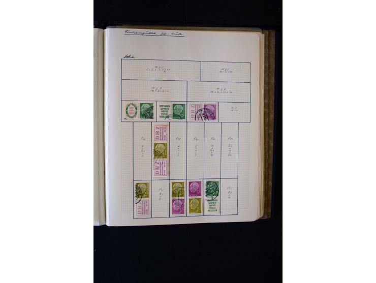 1945/60, postfrische, ungebrauchte und gestempelte Sammlung mit Gemeinschaftsausgaben, Bizone, SBZ, DDR, Bund (mit allen gute