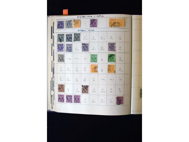 1945/60, postfrische, ungebrauchte und gestempelte Sammlung mit Gemeinschaftsausgaben, Bizone, SBZ, DDR, Bund (mit allen gute