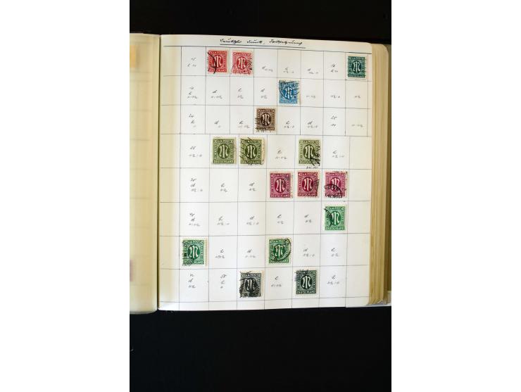 1945/60, postfrische, ungebrauchte und gestempelte Sammlung mit Gemeinschaftsausgaben, Bizone, SBZ, DDR, Bund (mit allen gute