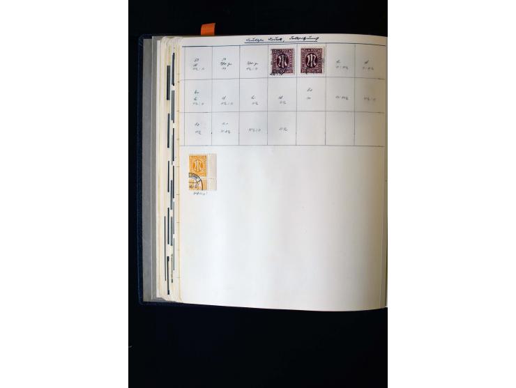 1945/60, postfrische, ungebrauchte und gestempelte Sammlung mit Gemeinschaftsausgaben, Bizone, SBZ, DDR, Bund (mit allen gute