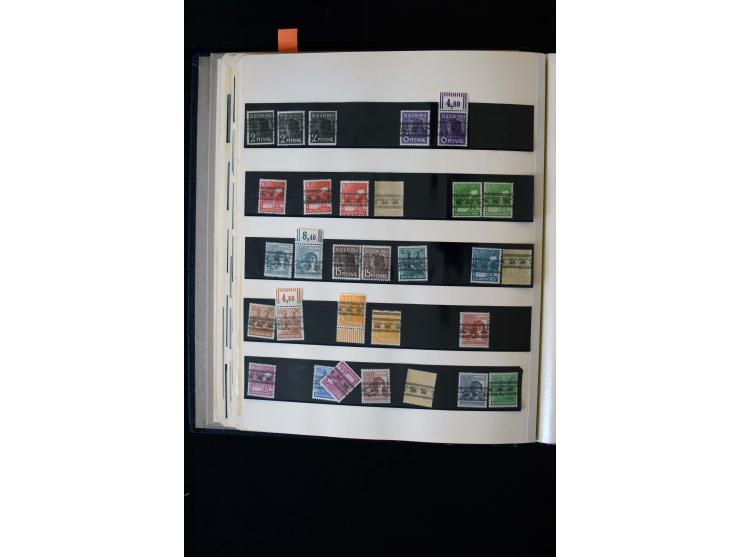 1945/60, postfrische, ungebrauchte und gestempelte Sammlung mit Gemeinschaftsausgaben, Bizone, SBZ, DDR, Bund (mit allen gute