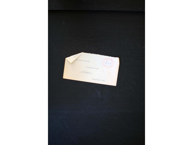  1945/1949, sehr umfangreiche Sammlung aller Zonen mit einigen hundert Briefen, Karten und Ganzsachen auf Austellungsblättern