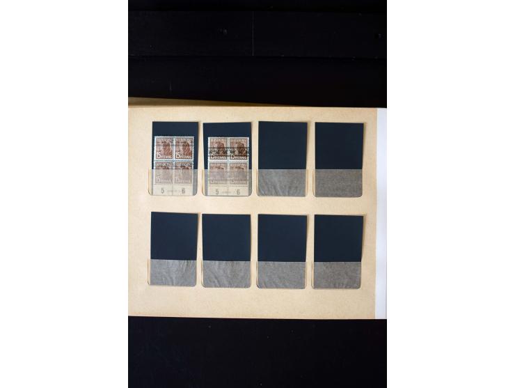 1946/48, Arbeiter und Ziffer postfrische und wenige ungebrauchte Sammlung 4er-Blocks (wenige Paare) mit HAN, dazu kleiner Tei