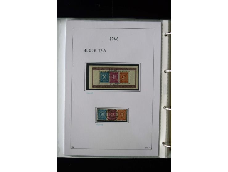 1946/48, gestempelte, stark spezialisierte Sammlung, dabei viele gute Farben (sign. oder mit Fotobefund Arge Kontrollrat), Ob