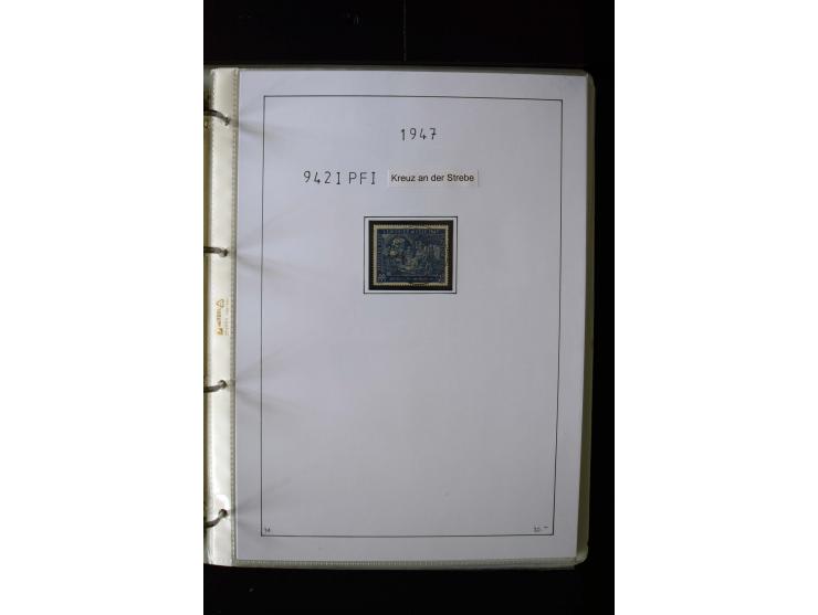 1946/48, gestempelte, stark spezialisierte Sammlung, dabei viele gute Farben (sign. oder mit Fotobefund Arge Kontrollrat), Ob