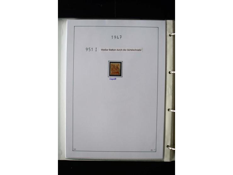 1946/48, gestempelte, stark spezialisierte Sammlung, dabei viele gute Farben (sign. oder mit Fotobefund Arge Kontrollrat), Ob