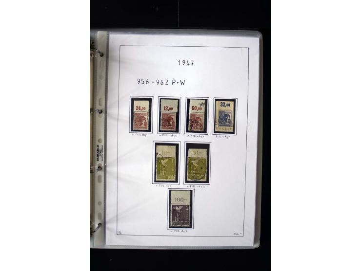 1946/48, gestempelte, stark spezialisierte Sammlung, dabei viele gute Farben (sign. oder mit Fotobefund Arge Kontrollrat), Ob