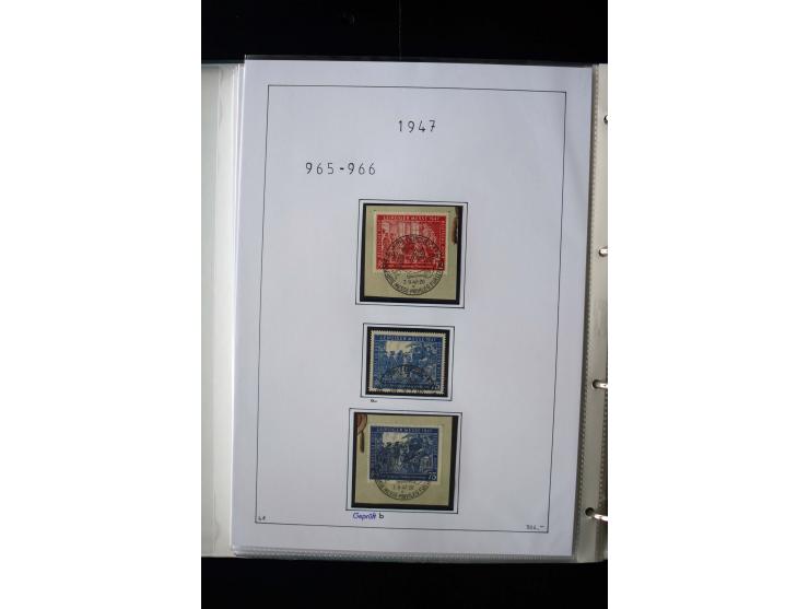 1946/48, gestempelte, stark spezialisierte Sammlung, dabei viele gute Farben (sign. oder mit Fotobefund Arge Kontrollrat), Ob