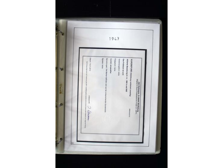 1946/48, gestempelte, stark spezialisierte Sammlung, dabei viele gute Farben (sign. oder mit Fotobefund Arge Kontrollrat), Ob