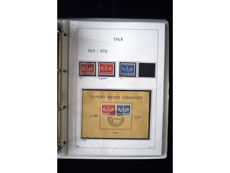 1946/48, gestempelte, stark spezialisierte Sammlung, dabei viele gute Farben (sign. oder mit Fotobefund Arge Kontrollrat), Ob