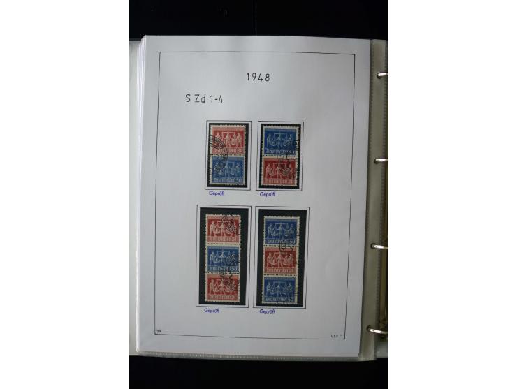 1946/48, gestempelte, stark spezialisierte Sammlung, dabei viele gute Farben (sign. oder mit Fotobefund Arge Kontrollrat), Ob