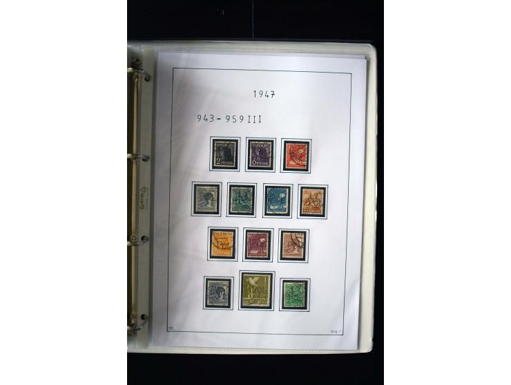 1946/48, gestempelte, stark spezialisierte Sammlung, dabei viele gute Farben (sign. oder mit Fotobefund Arge Kontrollrat), Ob