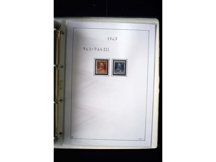 1946/48, gestempelte, stark spezialisierte Sammlung, dabei viele gute Farben (sign. oder mit Fotobefund Arge Kontrollrat), Ob