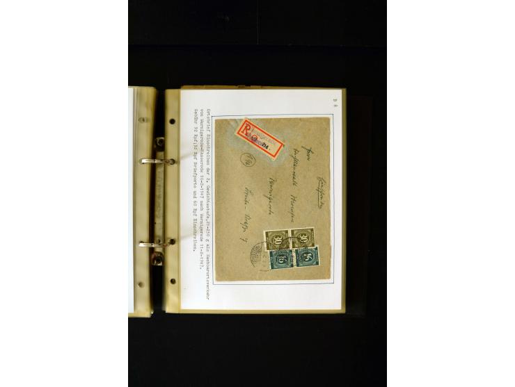 1946/1948, interessante Sammlung mit fast 250 Briefen, Karten und Ganzsachen, dabei einige Februar-Verwendungen mit besseren,