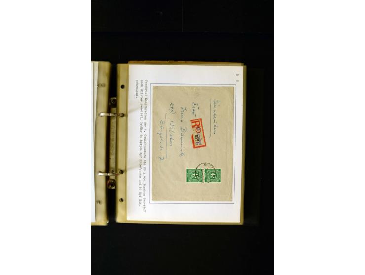 1946/1948, interessante Sammlung mit fast 250 Briefen, Karten und Ganzsachen, dabei einige Februar-Verwendungen mit besseren,