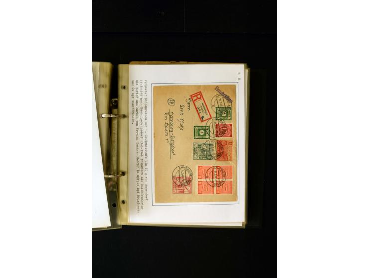1946/1948, interessante Sammlung mit fast 250 Briefen, Karten und Ganzsachen, dabei einige Februar-Verwendungen mit besseren,