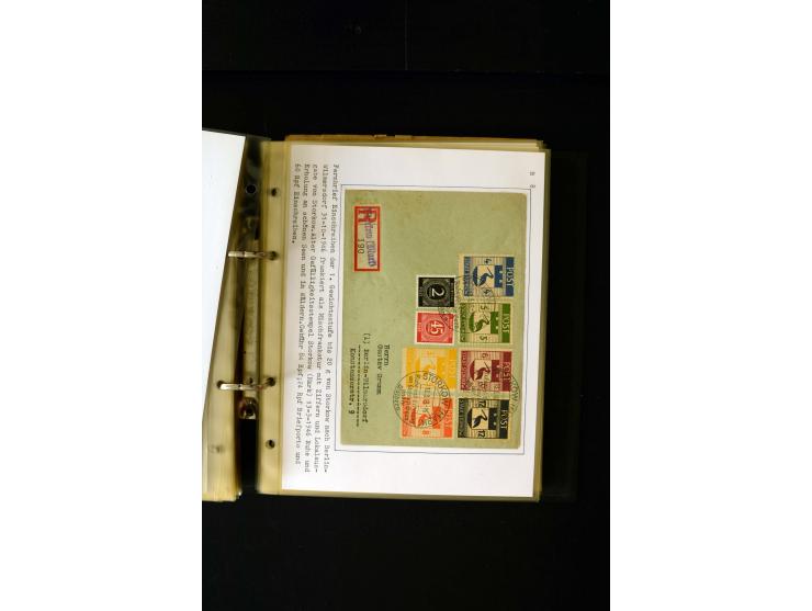 1946/1948, interessante Sammlung mit fast 250 Briefen, Karten und Ganzsachen, dabei einige Februar-Verwendungen mit besseren,
