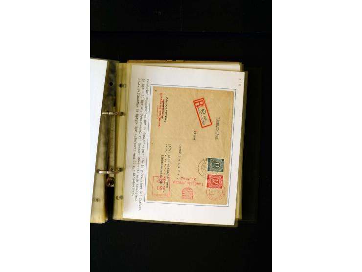 1946/1948, interessante Sammlung mit fast 250 Briefen, Karten und Ganzsachen, dabei einige Februar-Verwendungen mit besseren,